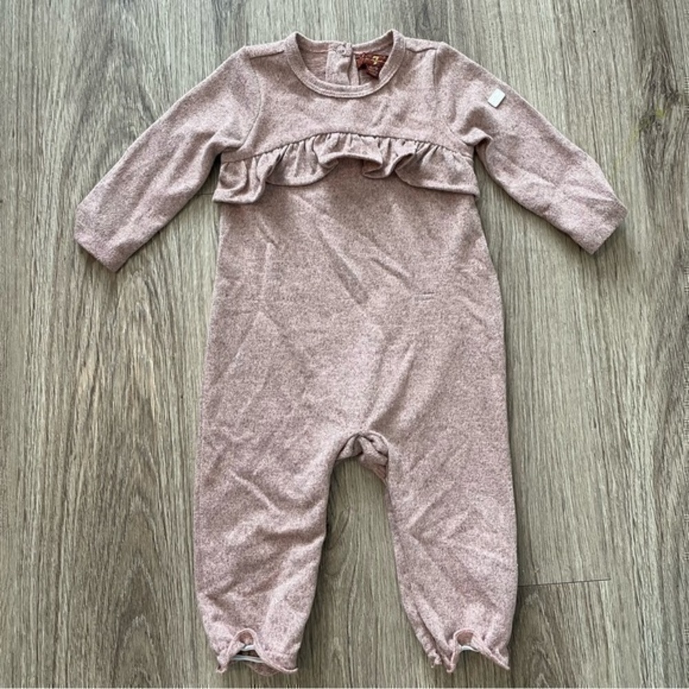 7 for All Mankind One Piece | Baby 6-9 Months | Pink Knit